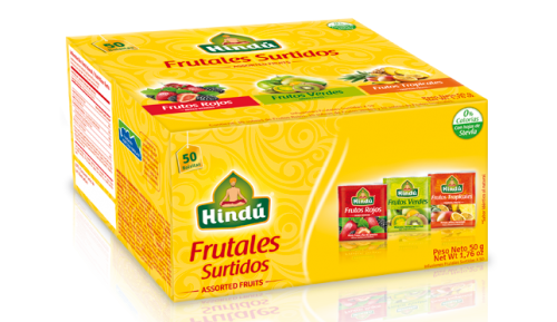Aromatica hindu frutal surtida x 50 bolsas