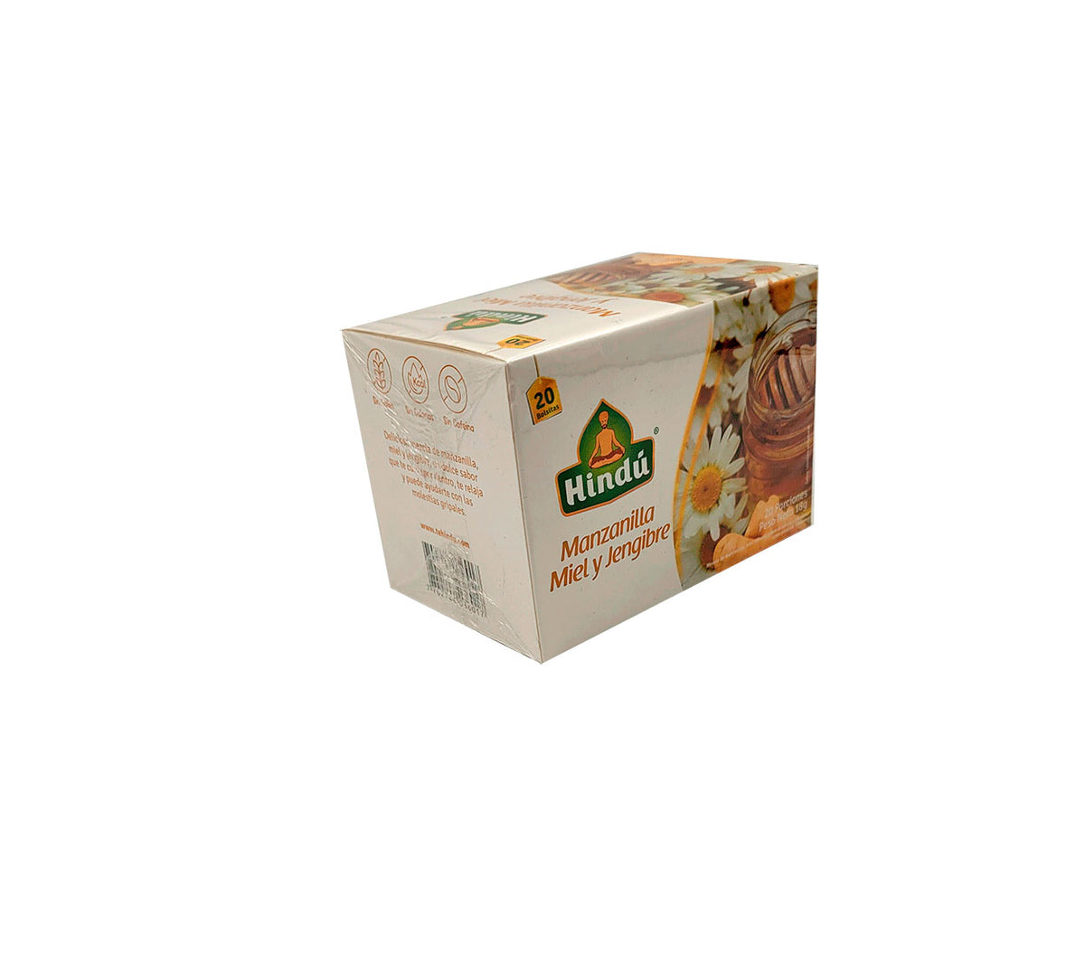 Aromatica hindu manzanillla/miel/jengibre x 20 bolsa