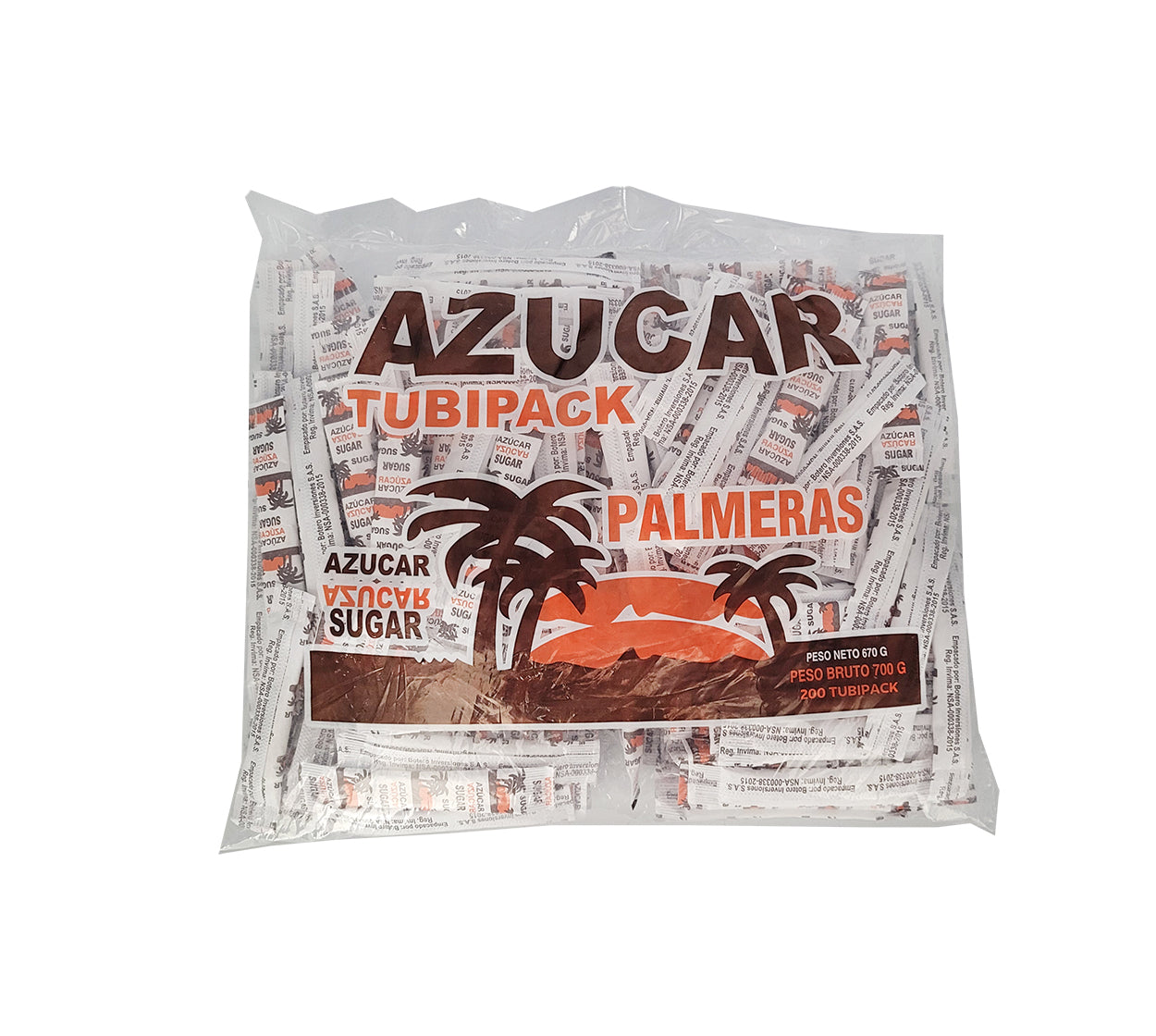 Azucar palmera tubipack x 200 3.5 g