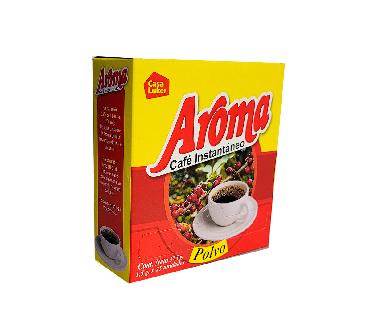 Cafe instantaneo aroma 1.5 g x 25 sobres