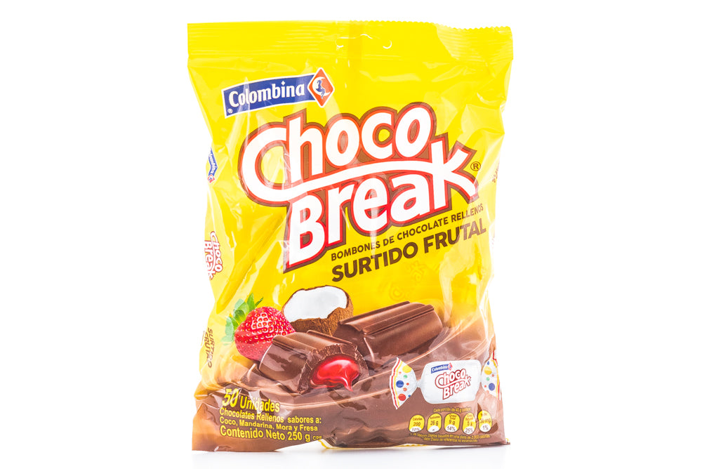 Confite choco-break frutales x 50