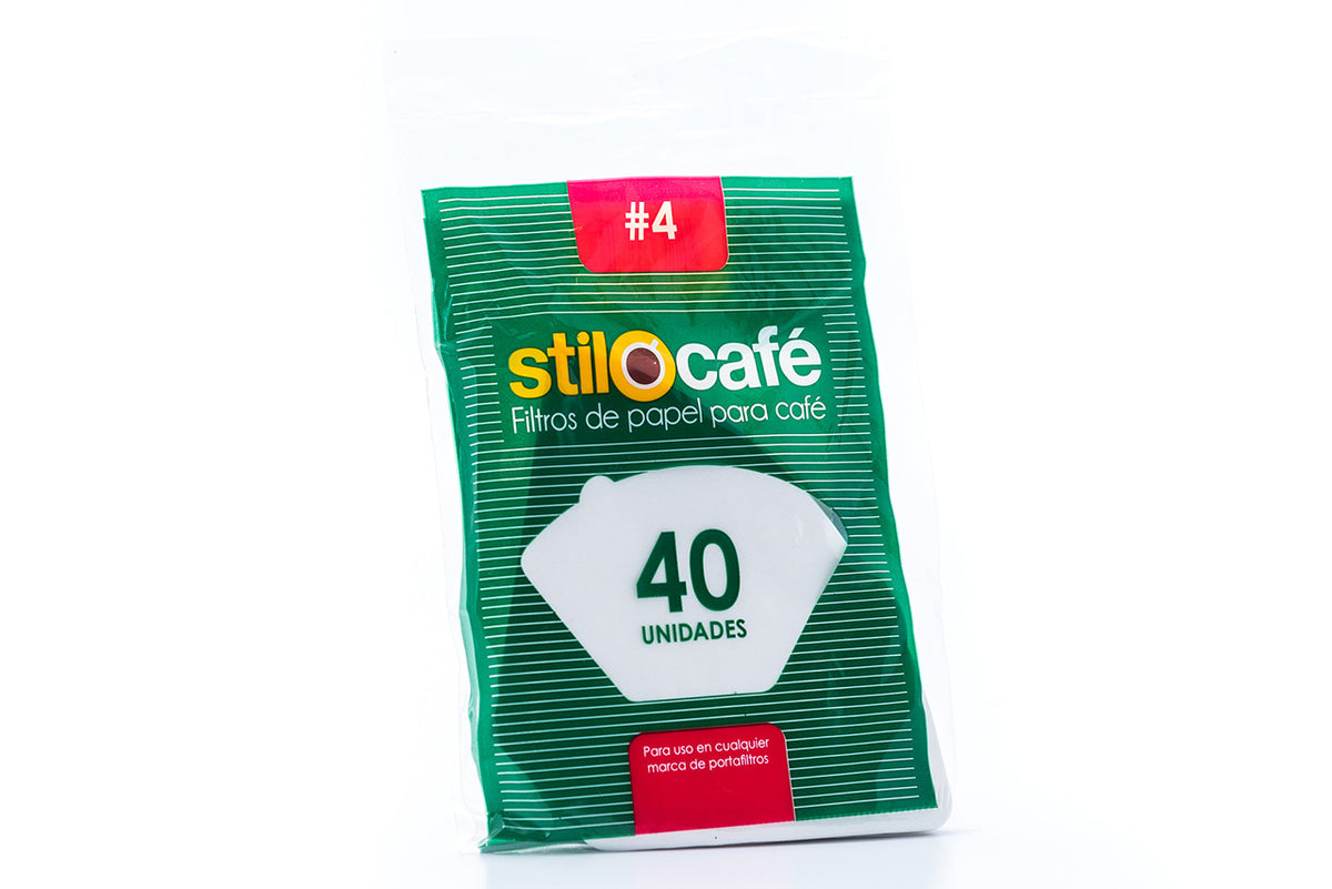 Filtro cafetera papel no.4 x 40 f10004