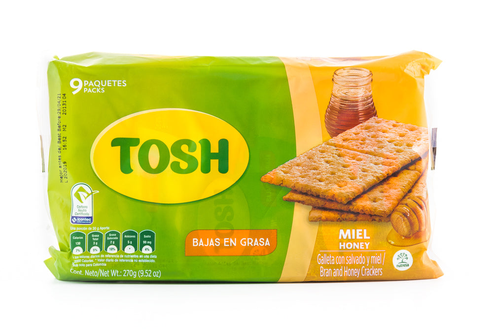 Galleta tosh fibra miel x 9 1078185