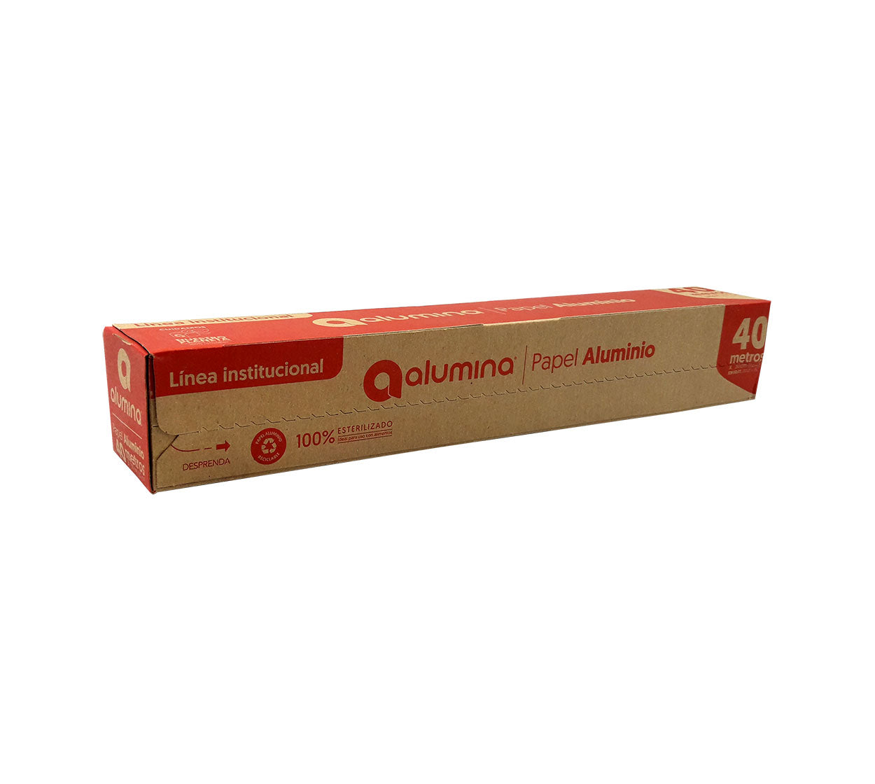 Papel aluminio repuesto x 40 mt