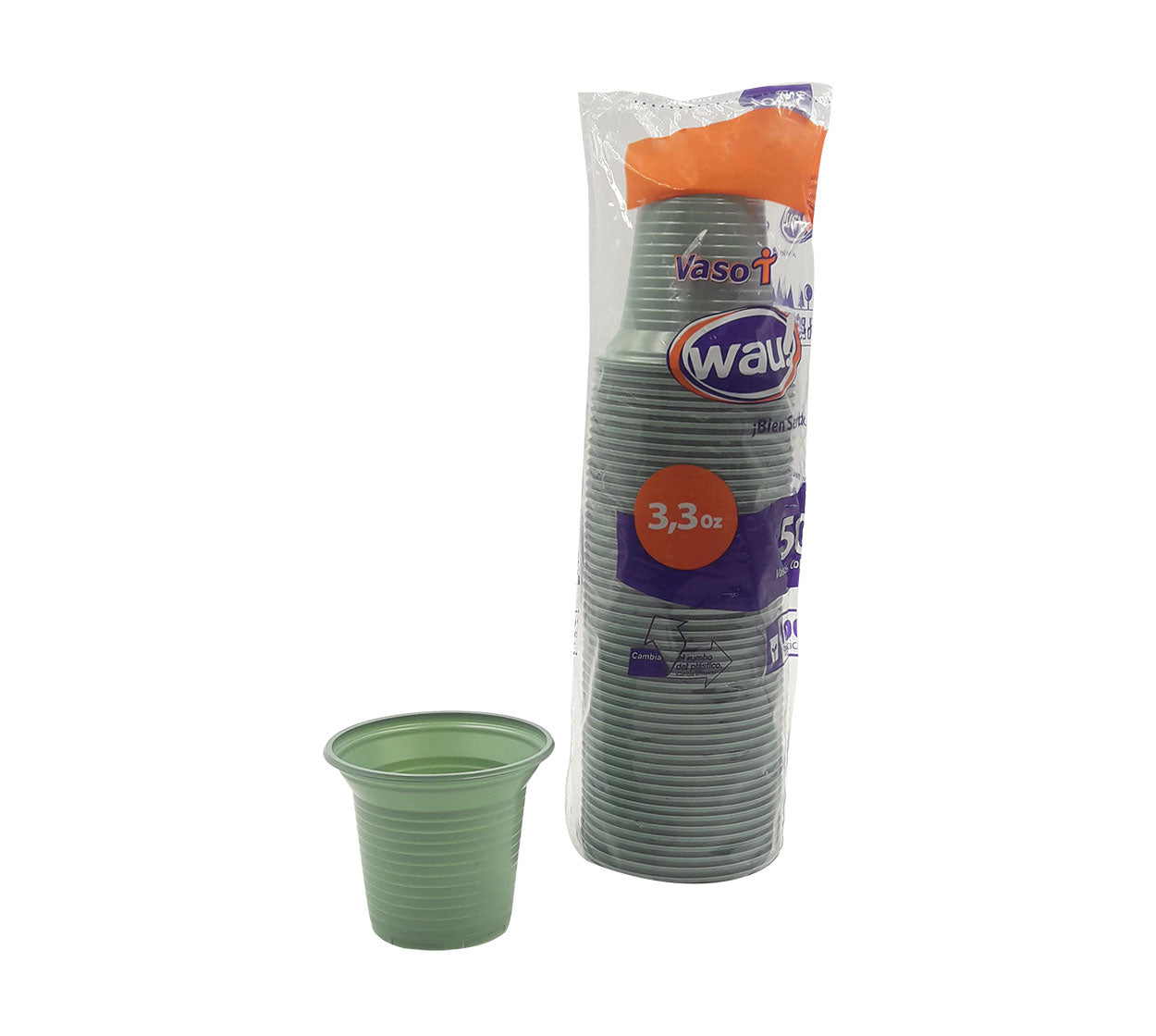 Vaso desechable color 3.5 oz x 50 carvajal