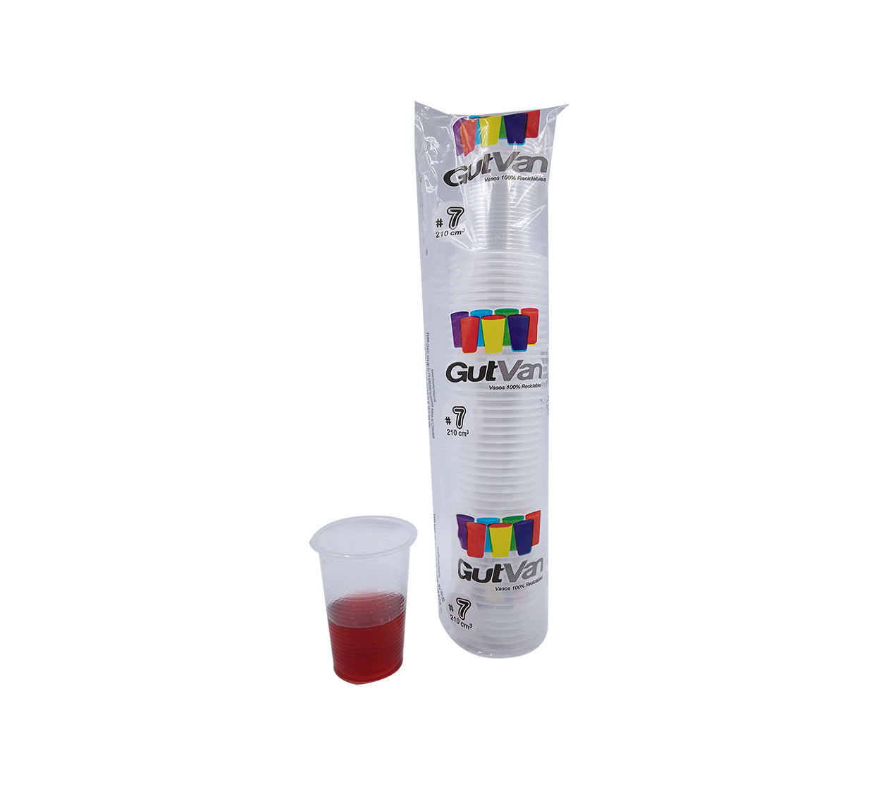 Vaso desechable transparente 7.0 oz x 50 tuc/gutva
