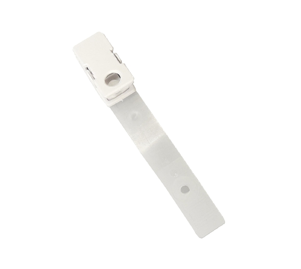 Gancho escarapela plastico blanco