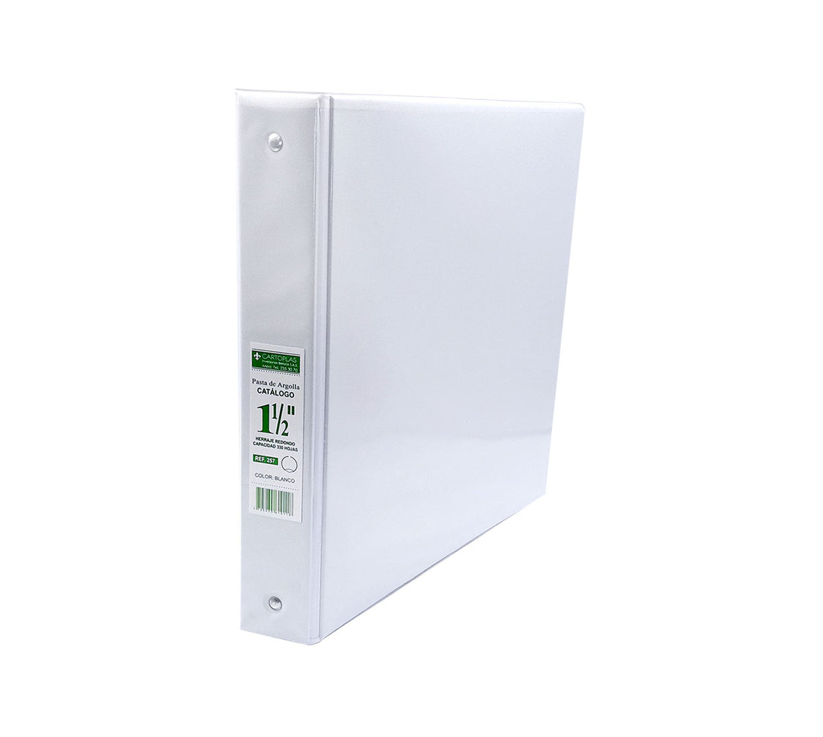 Pasta catalogo 1.5 r blanca cartoplas 257
