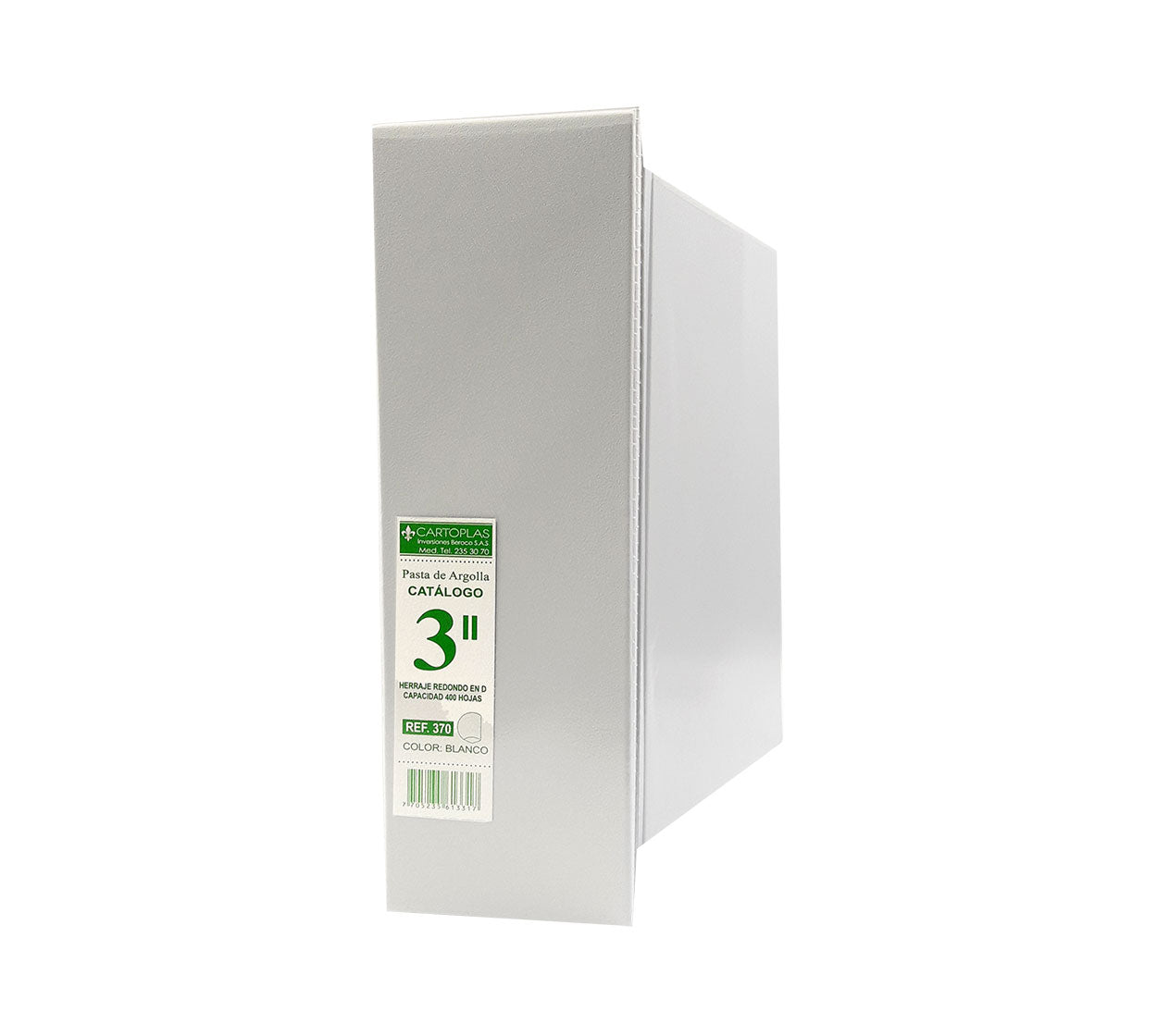 Pasta catalogo 3.0 d blanca cartoplas 370