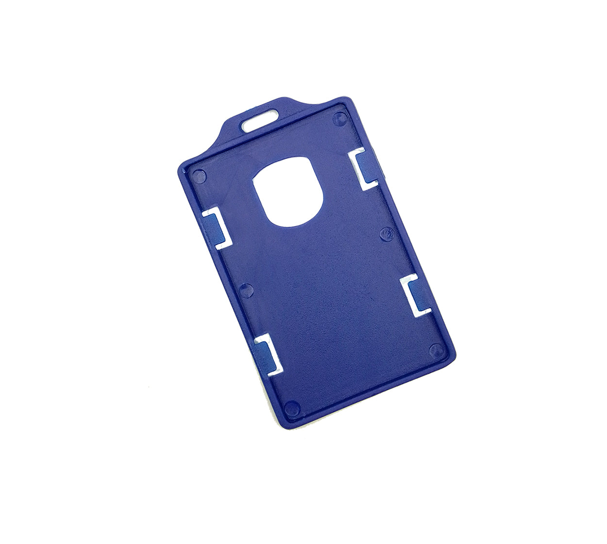 Porta carnet plastico vertical azul