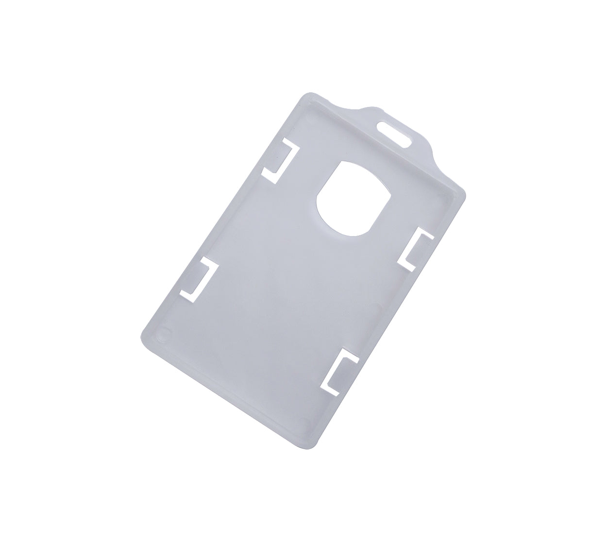Porta carnet plastico vertical transparente