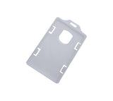 Porta carnet plastico vertical transparente