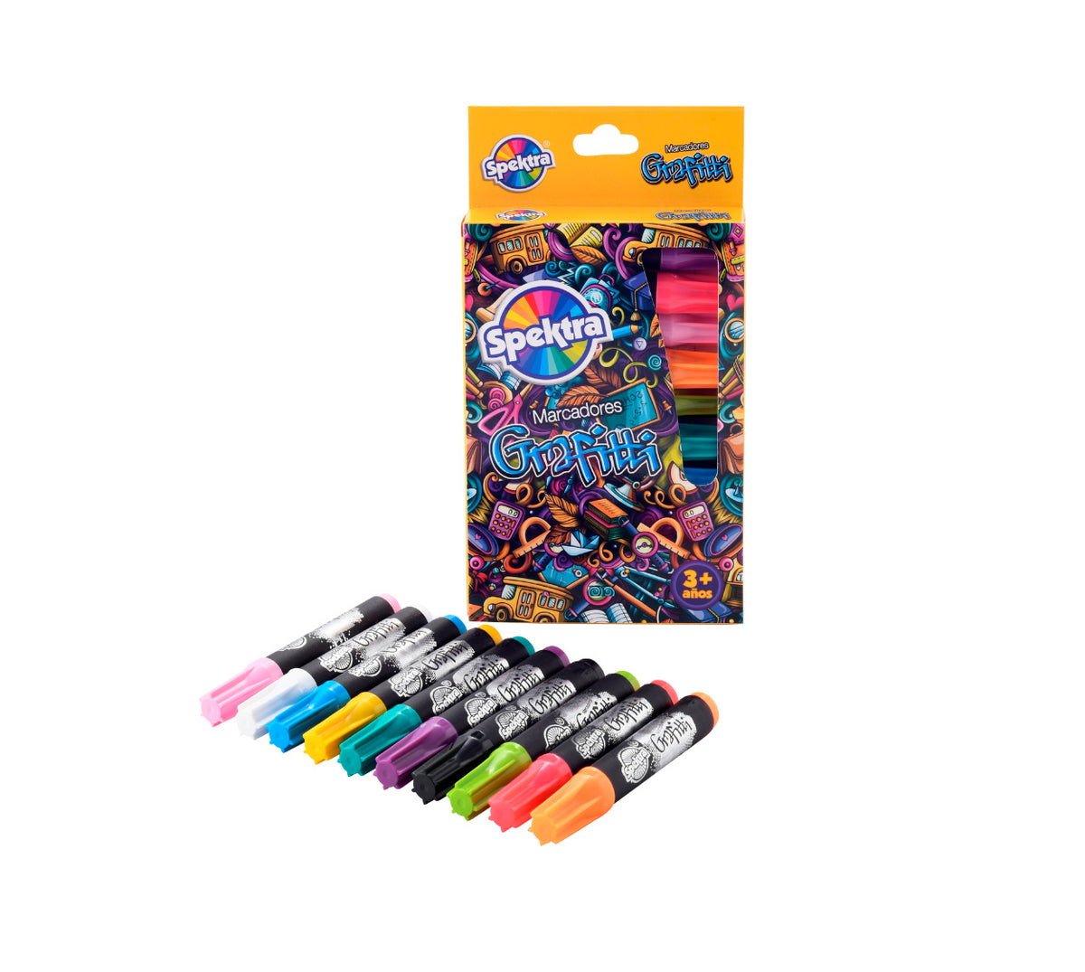 Marcador graffiti x 10 surtidos spektra