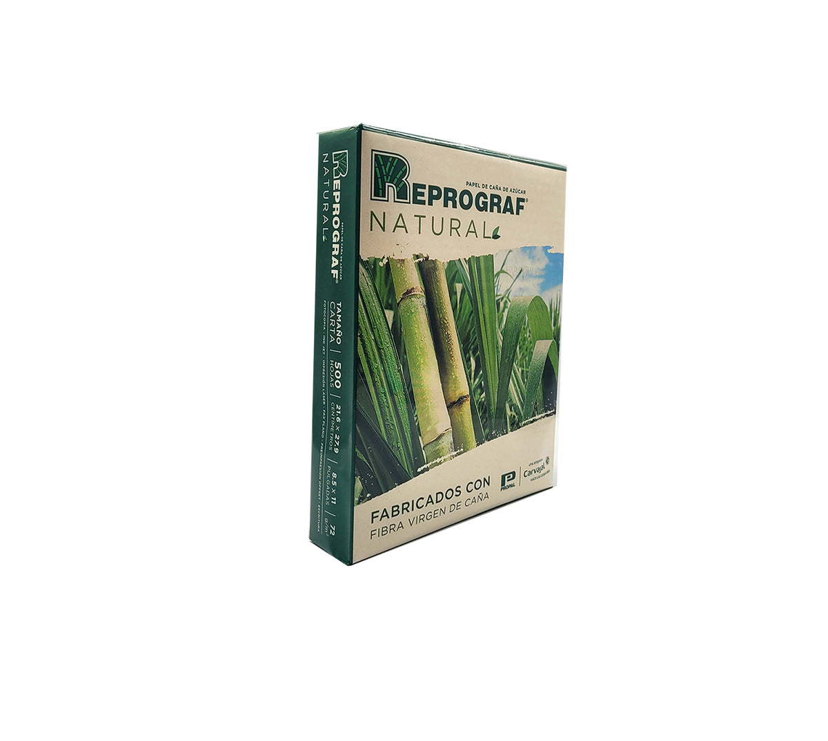 Papel bond 72 g carta x 500 h ecologico natural