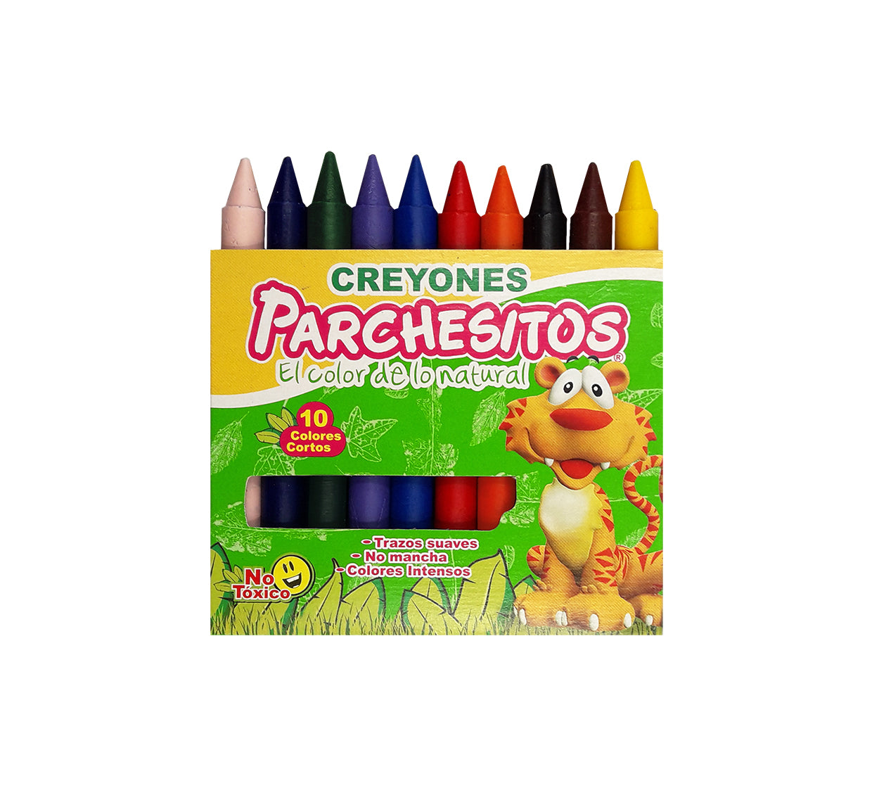 Crayon escolar x 10 corto parchesitos