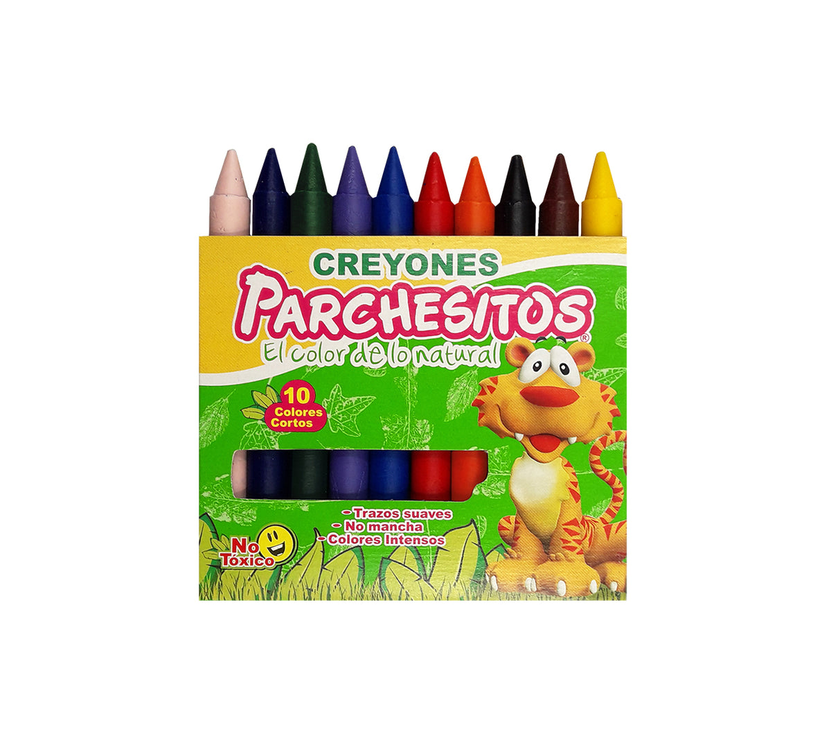 Crayon escolar x 10 corto parchesitos