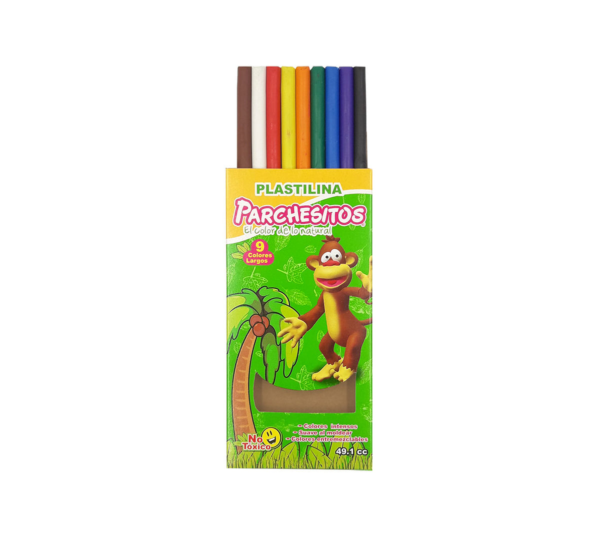Plastilina parchesitos larga x 9