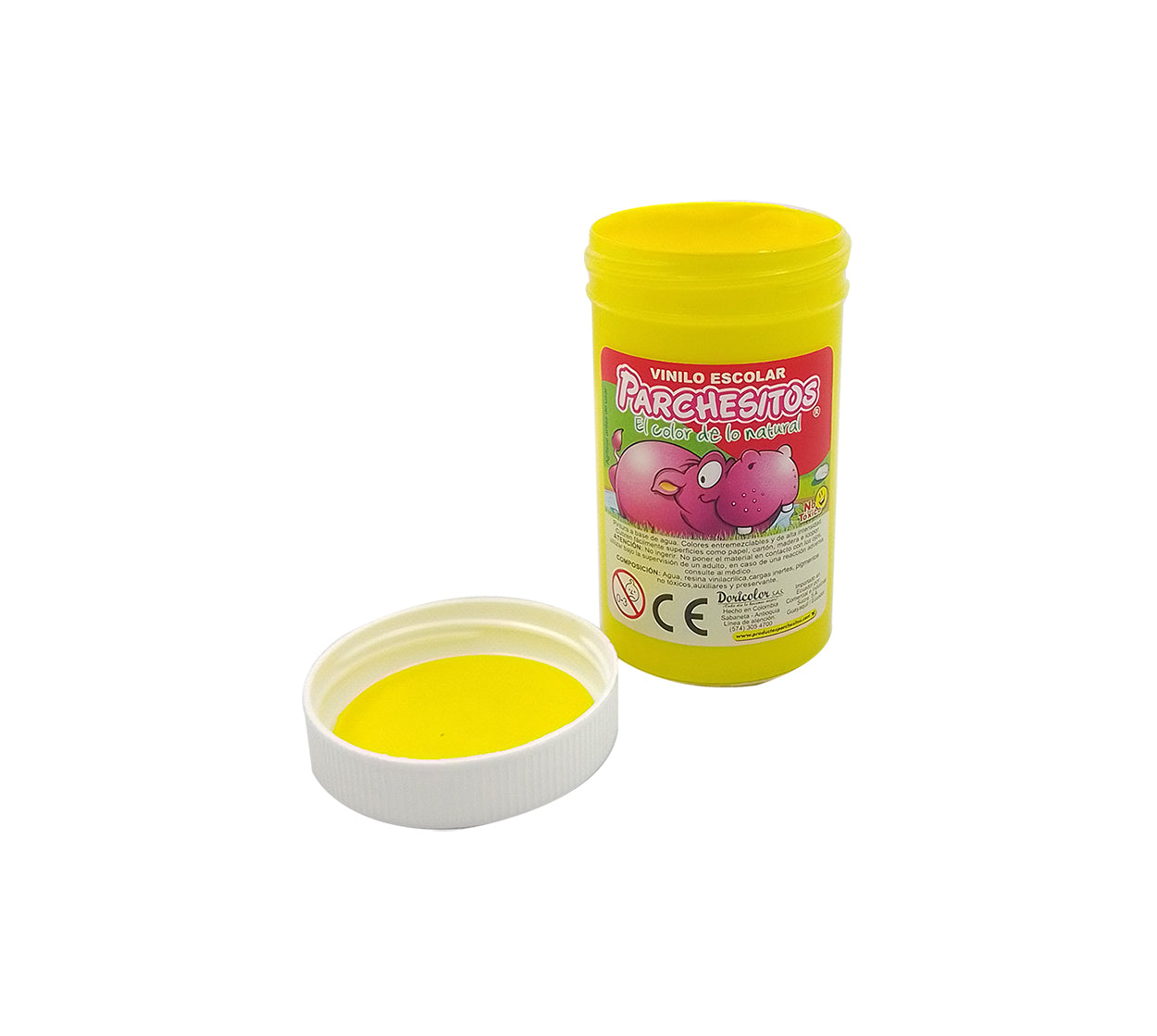Vinilo escolar parchesito x 125 cc amarillo