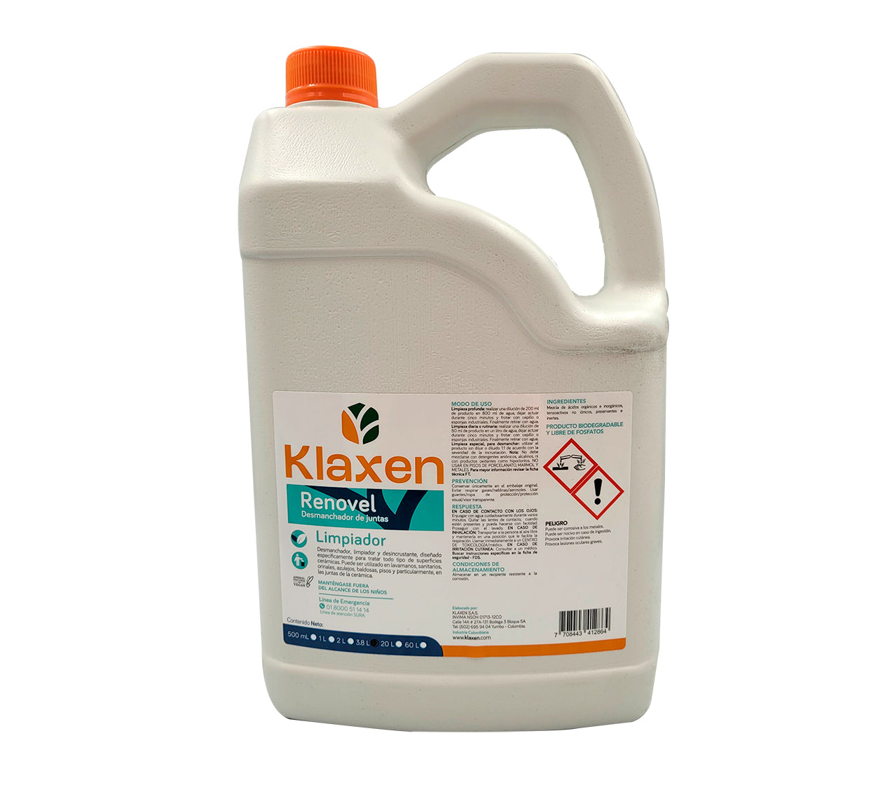 Desmanchador renovel klaxen x 3800 ml ck59108