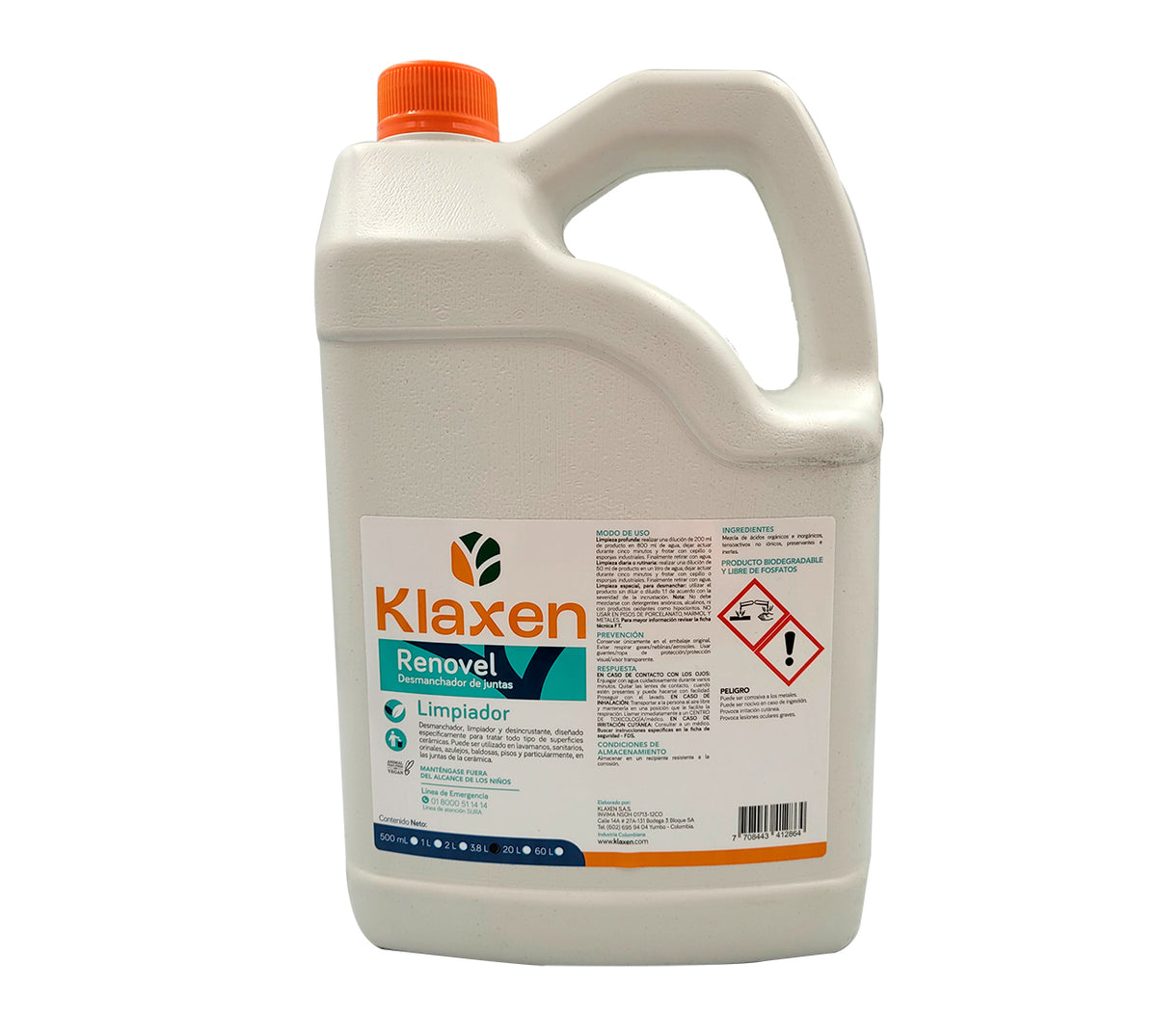Desmanchador renovel klaxen x 3800 ml ck59108