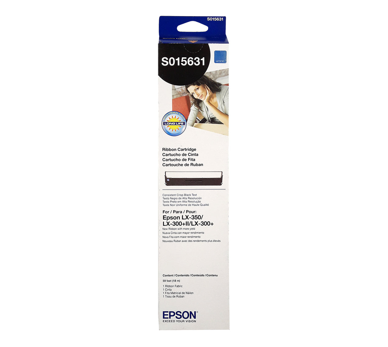 Cinta para impresora epson lx350 s015631 original