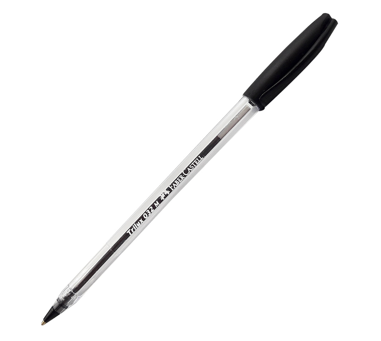 Boligrafo desechable faber 032 lux negro 1.0