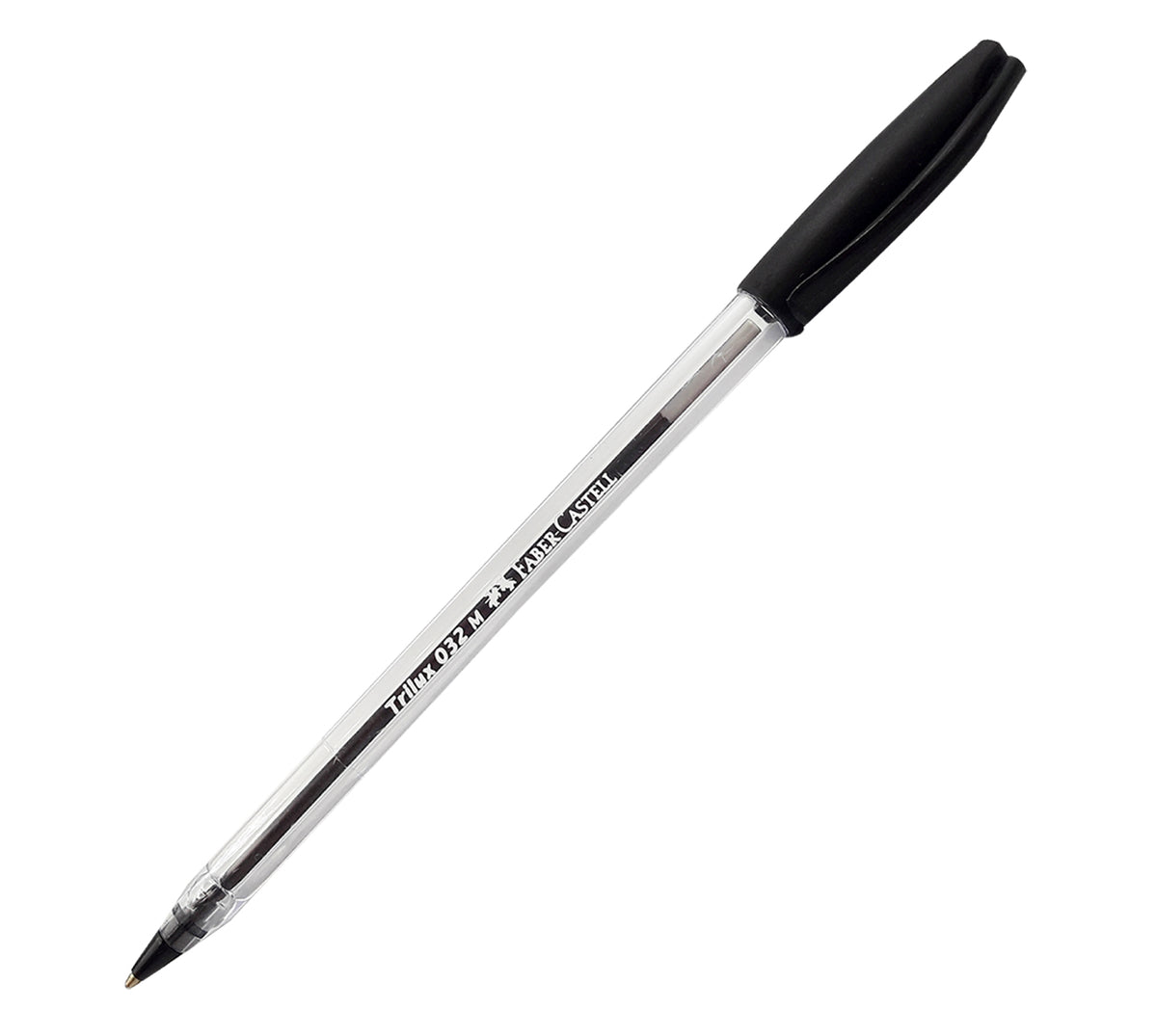 Boligrafo desechable faber 032 lux negro 1.0