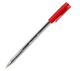 Boligrafo desechable faber 062 cristal rojo 1.0
