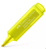 Resaltador plano faber 46 amarillo punta biselada
