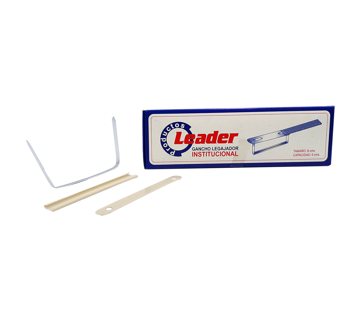 Gancho legajador metal/plastico x 20 institucional leader