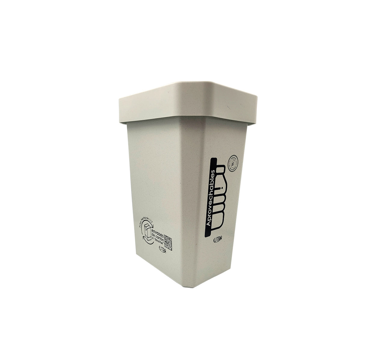 Basurera vaiven ecobins polialuminio (tetra pak) 10 lt blanca 4-1049532