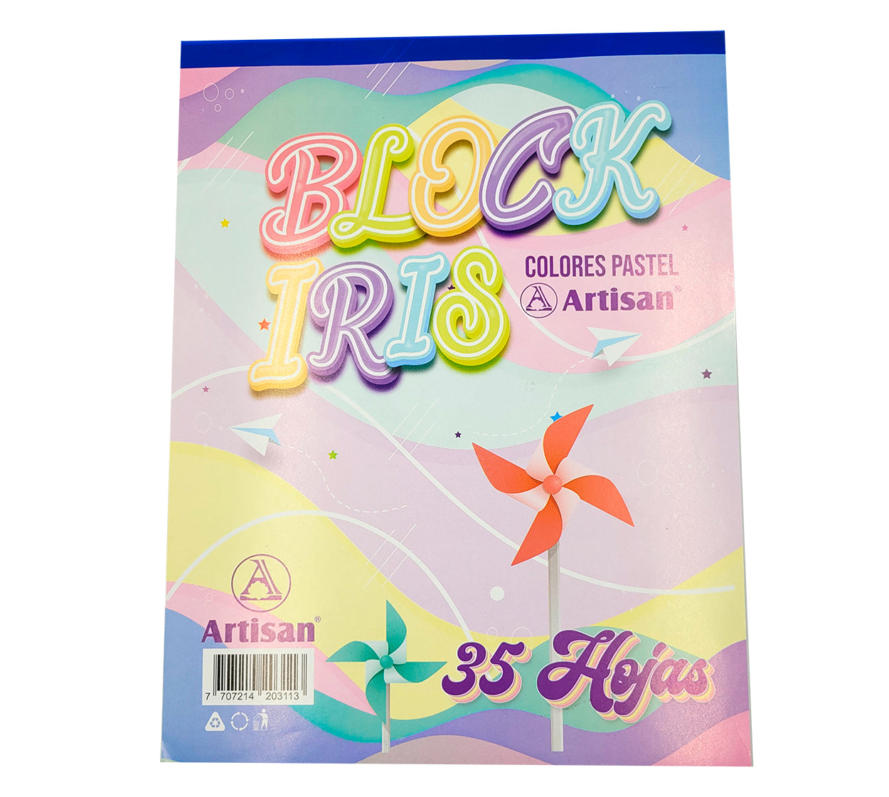 Block iris carta x 35 h 60 g colores pastel artisa