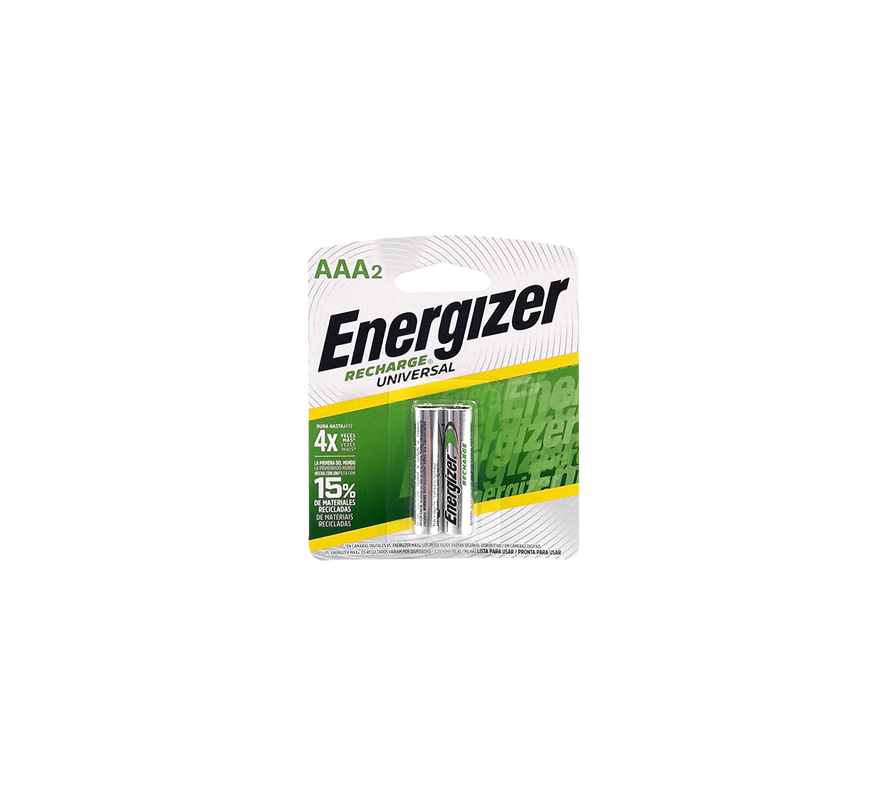 Pila recargable aaa energizer (650 mah) x 2