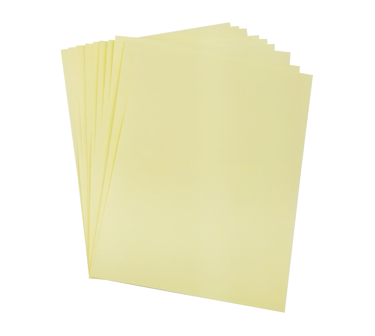 Cartulina bristol carta x 10 amarilla