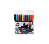 Kit marcadores textil personal punta pincel x 10