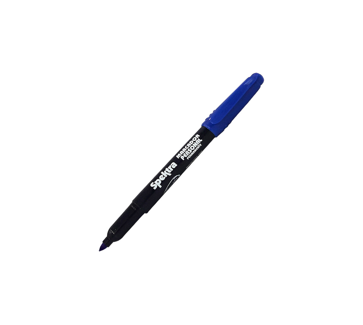 Marcador permanente personal spektra azul punta fina