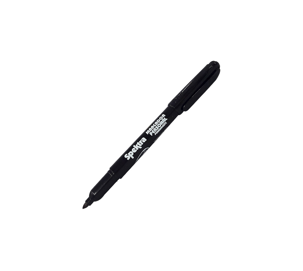 Marcador permanente personal spektra negro punta fina