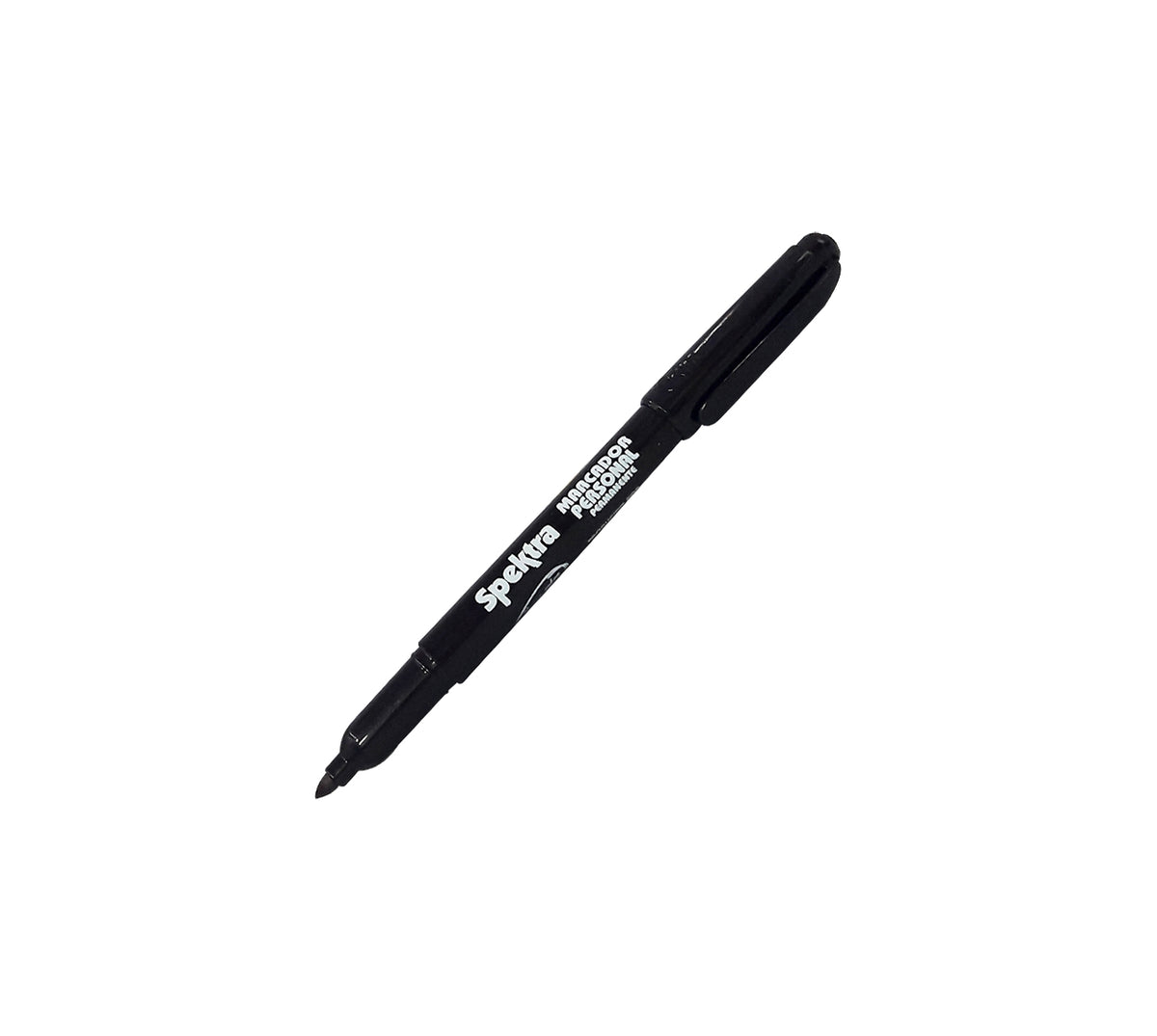 Marcador permanente personal spektra negro punta fina