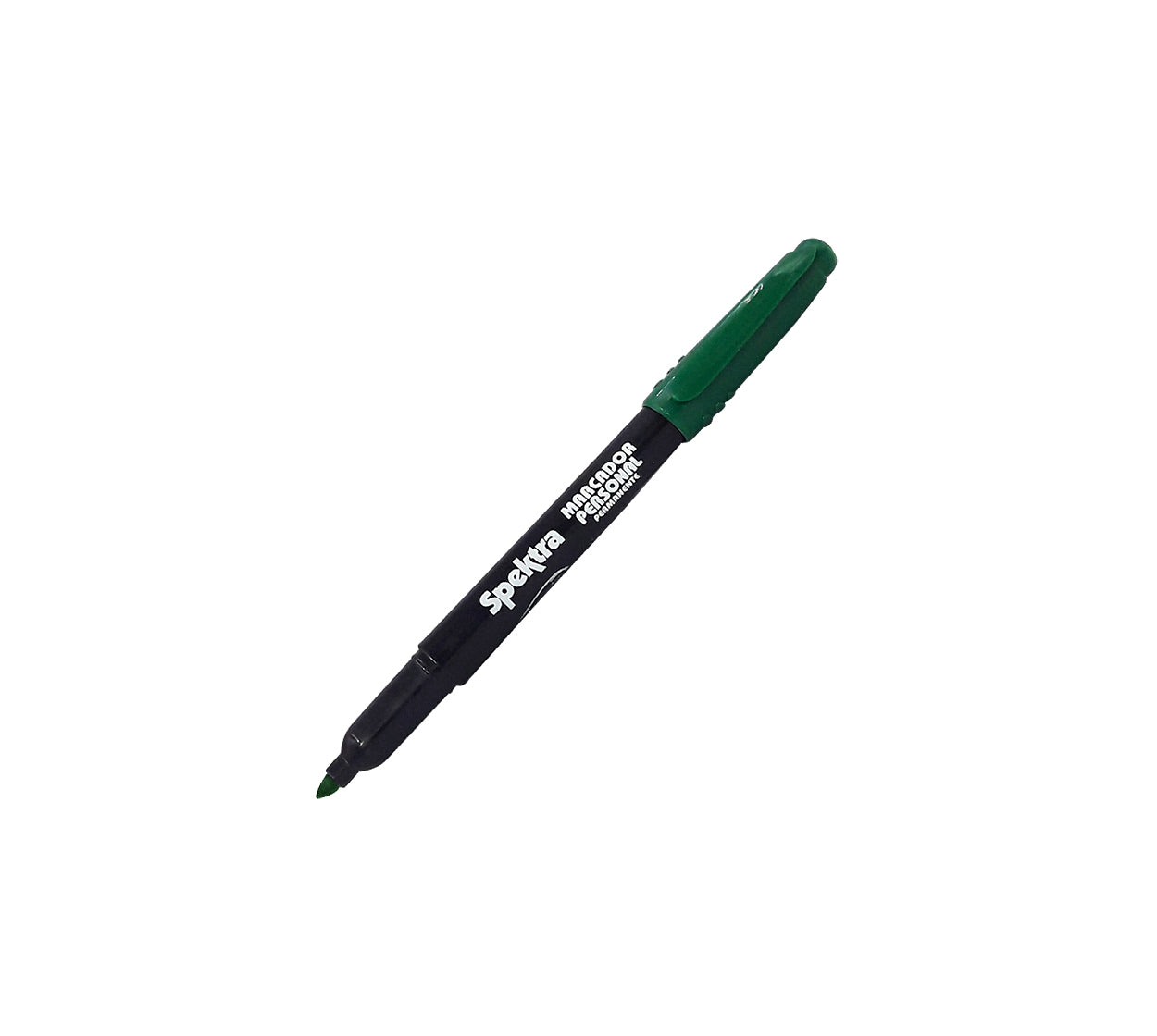 Marcador permanente personal spektra verde punta fina