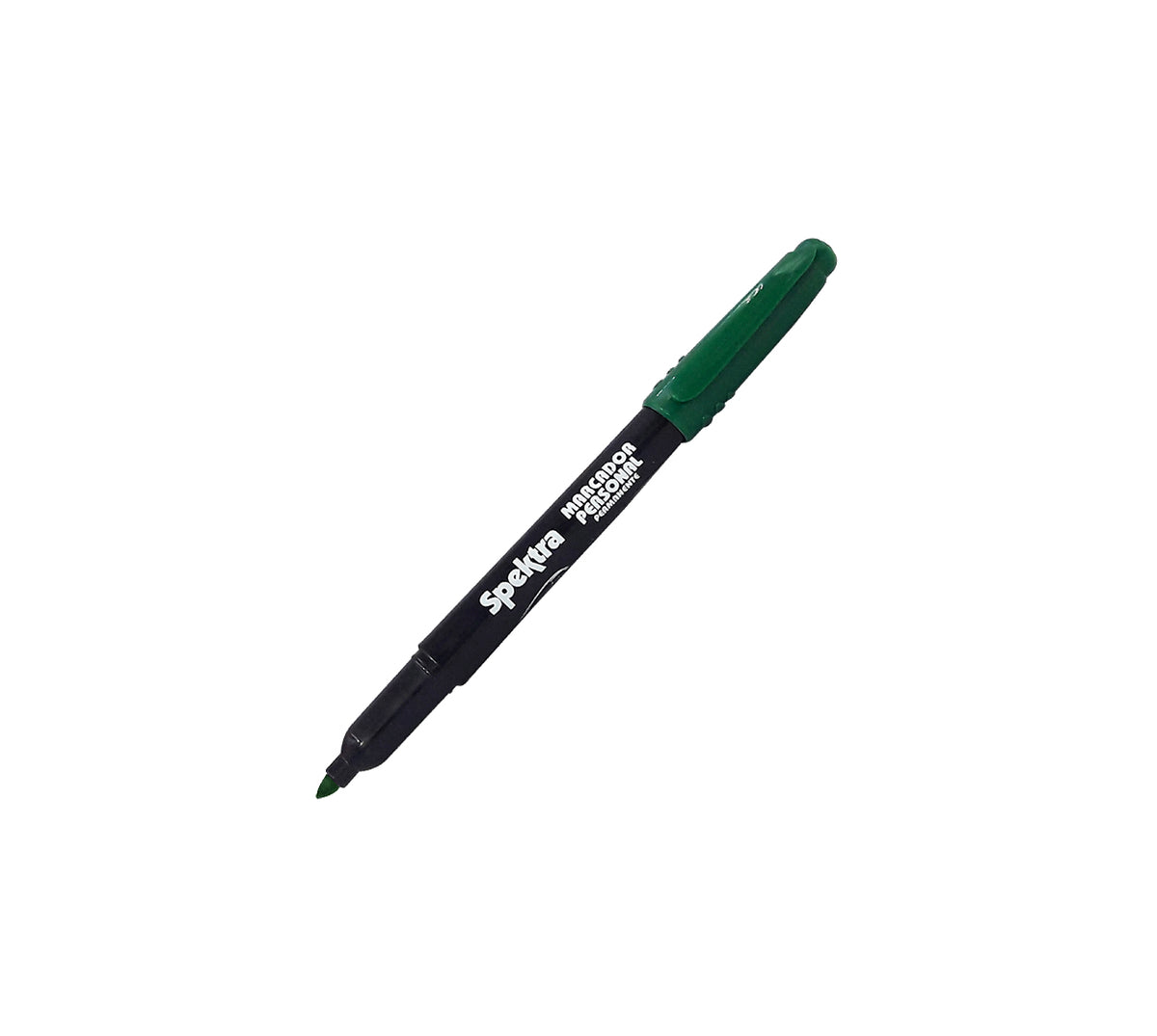 Marcador permanente personal spektra verde punta fina