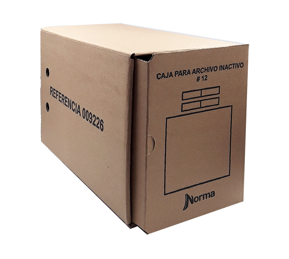 Caja para archivo no.12 21x40x26 norma 500922