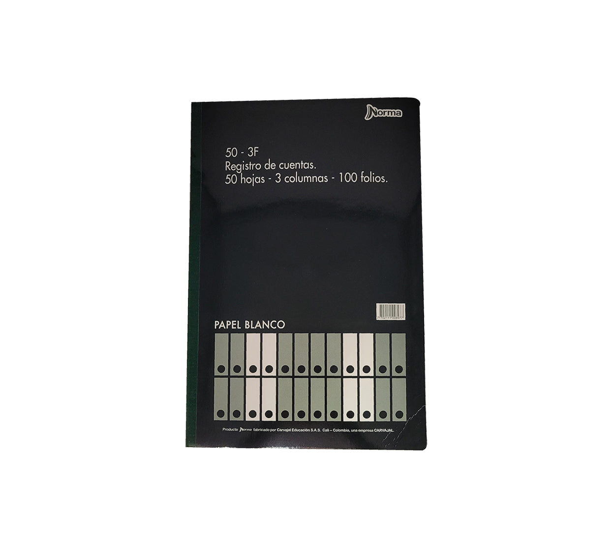 Libro 3 columnas oficio 100 folios norma 500897 50-3f