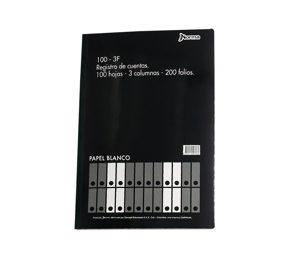 Libro 3 columnas oficio 200 folios norma 500716 100-3f