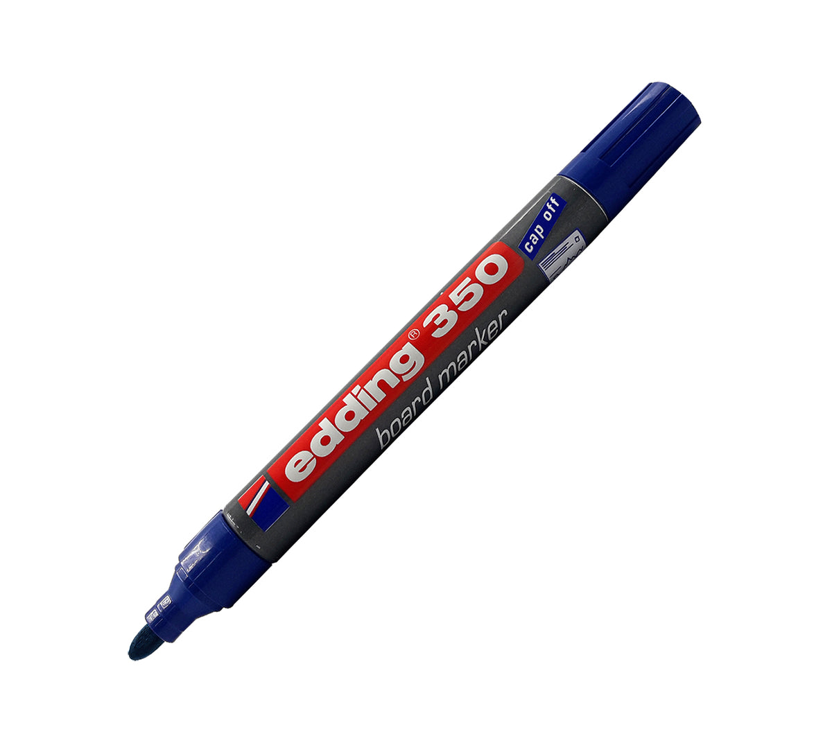 Marcador borrable recargable edding 350 azul metalico