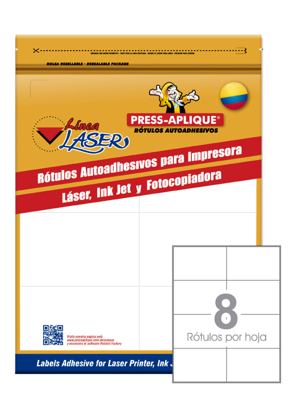 Rotulo laser 3118 (107.9x69.8) x 240 press aplique