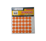 Rotulo oficio circulo (19mm) x 180 naranja topasa