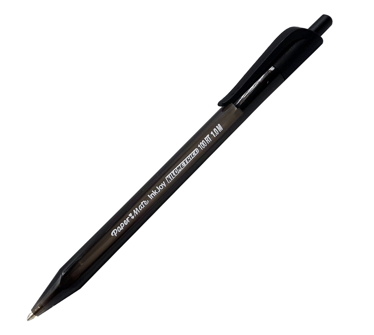 Boligrafo retractil kilometrico 100 negro 1.0