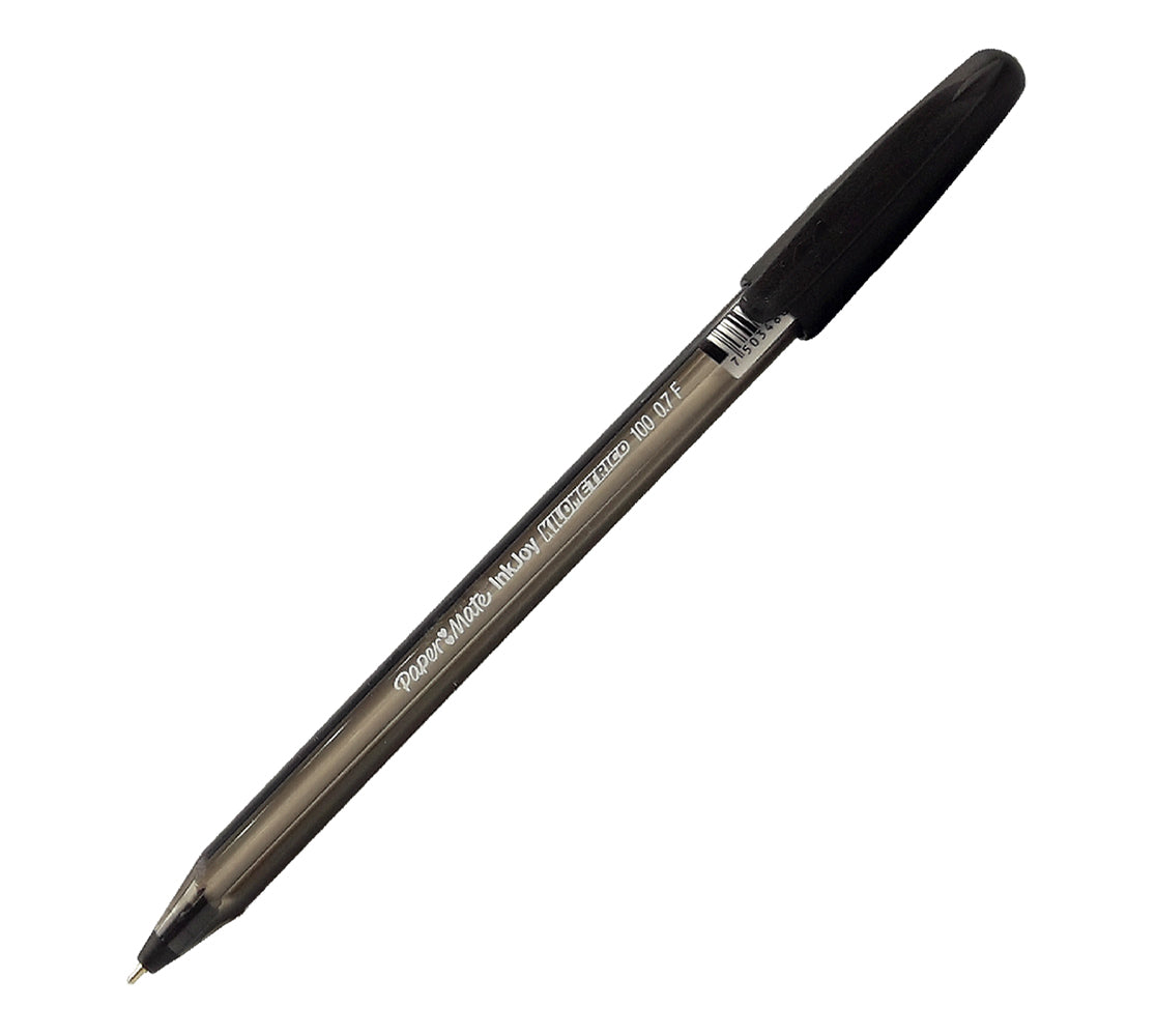 Boligrafo desechable kilometrico 100 inkjoy negro 0.7