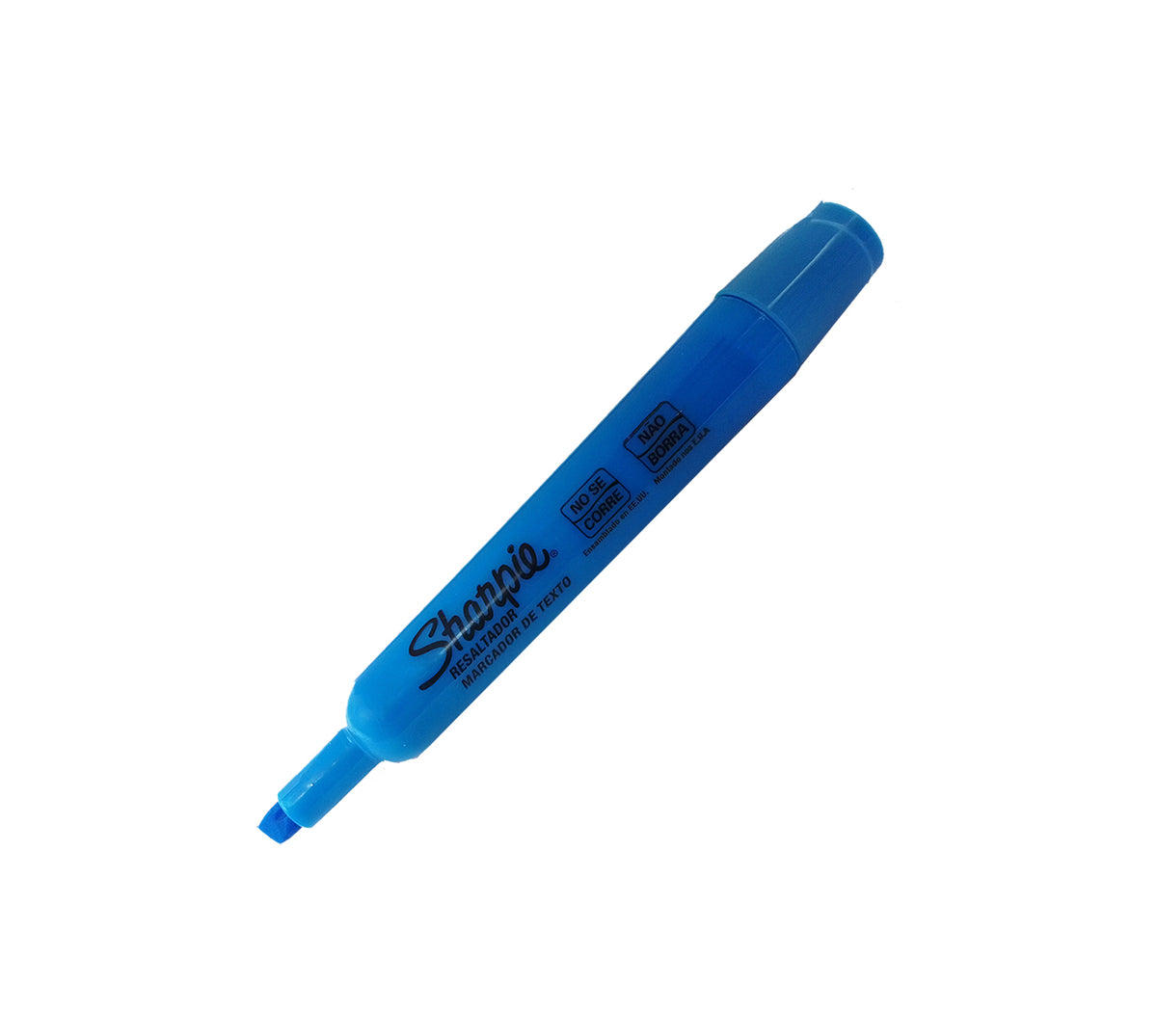 Resaltador redondo sharpie azul punta bisel