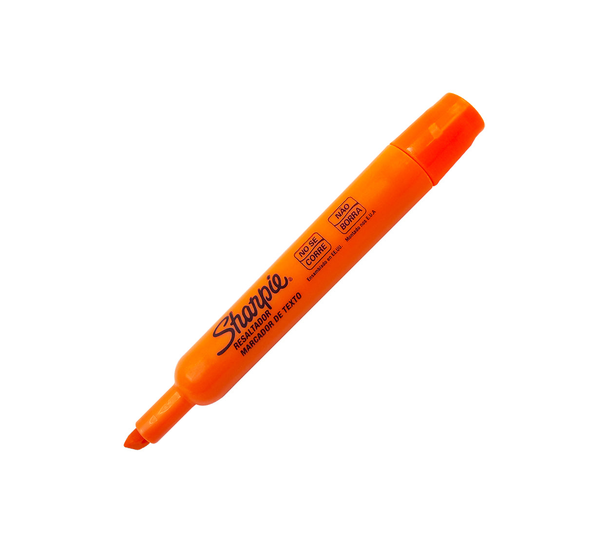 Resaltador redondo sharpie naranja punta bisel